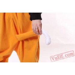 Adult Unisex Orange Fox Kigurumi Onesies Pajamas Costumes