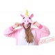 Blue & Pink Unicorn Kigurumi Onesie Pajamas Animal Onesies Costume