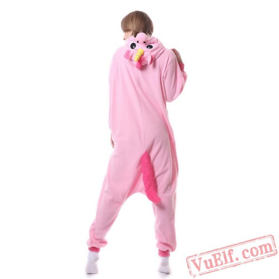 Blue & Pink Unicorn Kigurumi Onesie Pajamas Animal Onesies Costume