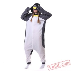 Gray penguin Onesie Unisex Adult Pajamas Costumes 