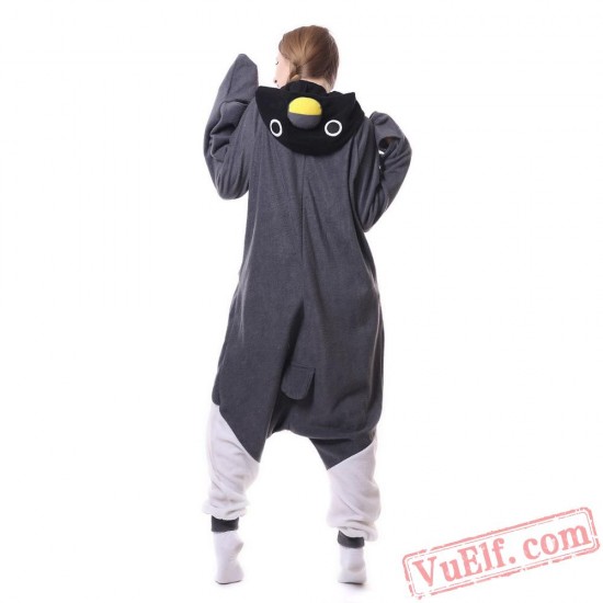 Gray penguin Onesie Unisex Adult Pajamas Costumes 