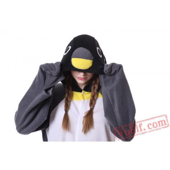 Gray penguin Onesie Unisex Adult Pajamas Costumes 