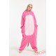 Adult Cartoon Pink Wolf Kigurumi Onesies Pajamas Costumes