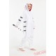 White Tiger Onesie Pajamass Adult Animal Kigurumi Onesies