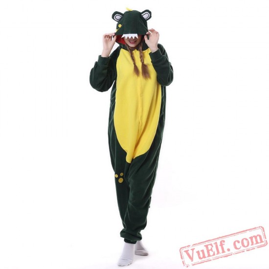 Adult Animal Onesies Pajamas Crocodile Kigurumi Onesies Costume