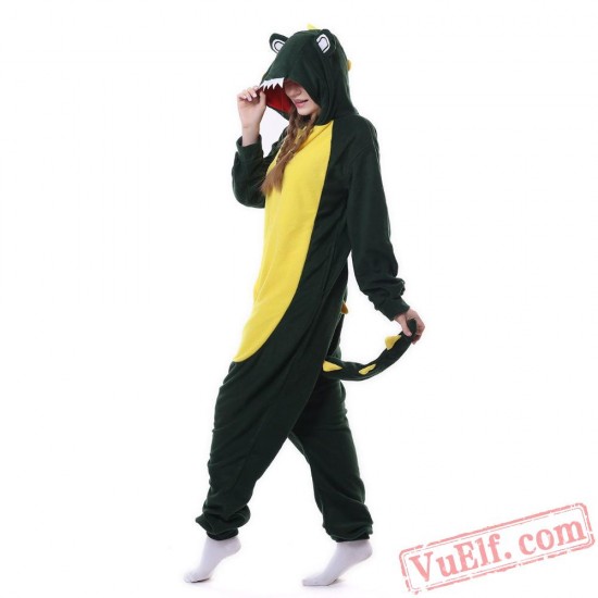 Adult Animal Onesies Pajamas Crocodile Kigurumi Onesies Costume