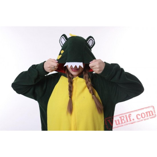 Adult Animal Onesies Pajamas Crocodile Kigurumi Onesies Costume