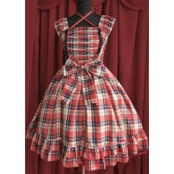 Infanta College Style Gingham Lolita Dress