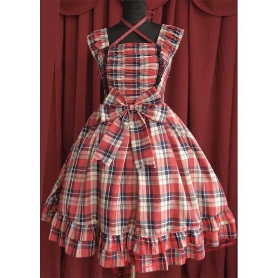 Infanta College Style Gingham Lolita Dress