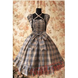 Infanta College Style Gingham Lolita Dress