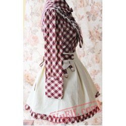 Infanta College Style Gingham Lolita Skirt