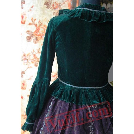 Infanta Frilled Pleuche Velvet Bolero Lolita Dress