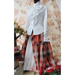 Infanta Gingham Two Colors Long Lolita Skirt