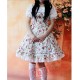 Infanta Pink Rose Flowers Lolita One Piece Dress