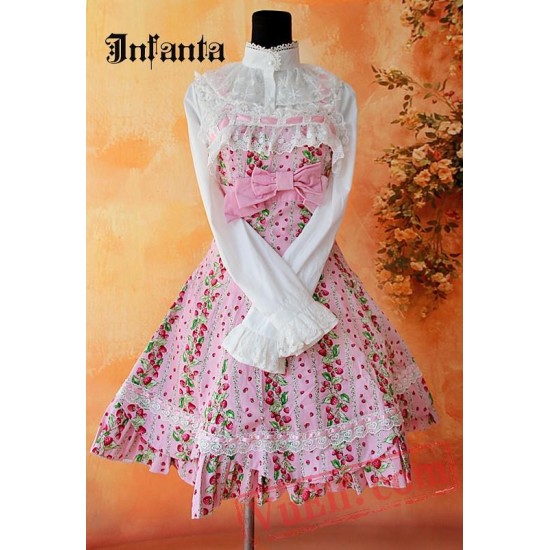 Pink Sweet Bows Lace Lolita Jumper