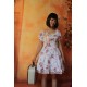 Printed Flower Cotton Lolita Dress Short Sleeves