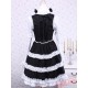 Black Cotton Long Sleeves Ruffled Gothic Lolita Dress