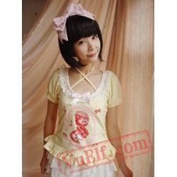 Light Yellow Happy Berry Sweet Lolita Dress