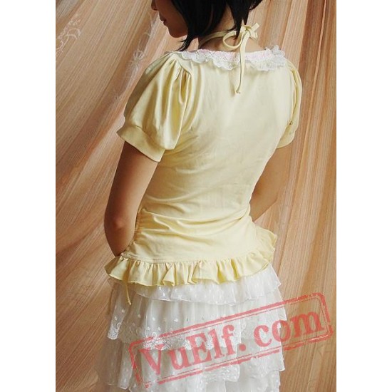 Light Yellow Happy Berry Sweet Lolita Dress