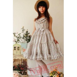 Infanta Spring Cotton Floral Bow Lolita Jumper