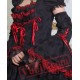 Black and Red Gothic Burlesque Prom Party Dress