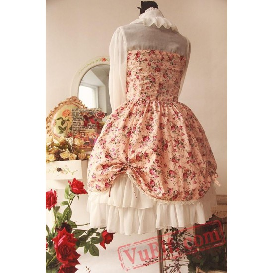 Spring Fragrance Wild Rosy Blouse Lolita Dress