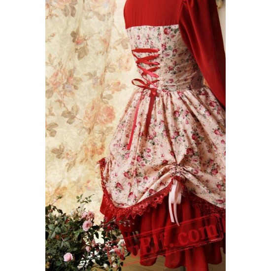 Spring Fragrance Wild Rosy Blouse Lolita Dress