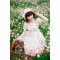 Pink Flowers Bow Lolita OP Dress