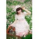 Pink Flowers Bow Lolita OP Dress