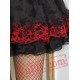 Black and Red Gothic Burlesque Prom Party Dress