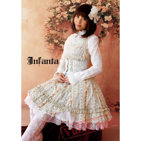 Sweet Floral Camouflage Lolita Jumper Dress