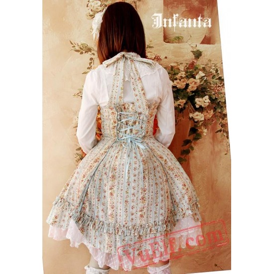 Sweet Floral Camouflage Lolita Jumper Dress