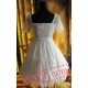White Gothic Lolita Dress Multiple Bows Lace