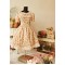 Yellow Floral Cotton Lolita One Piece Dress