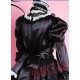 Black and White Goth Punk Short Wedding Dress