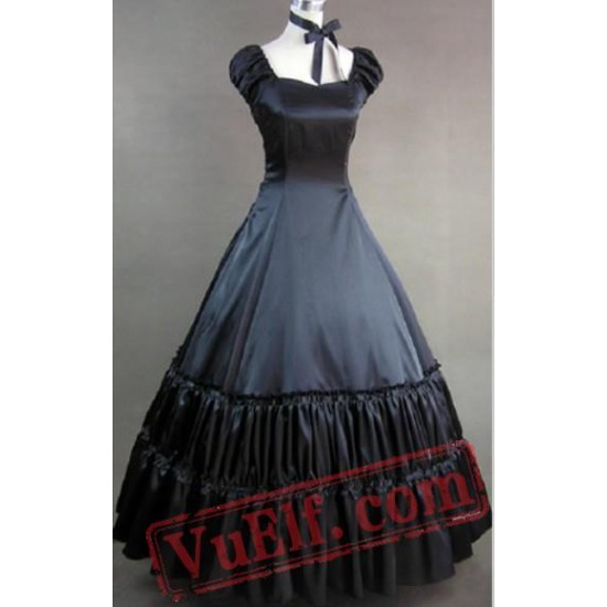 Black Gothic Lolita Cosplay Ball Gown Wedding Prom Dress Black Gothic Lolita Cosplay Ball Gown Wedding Prom Dress
