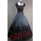 Black Gothic Lolita Cosplay Ball Gown Wedding Prom Dress