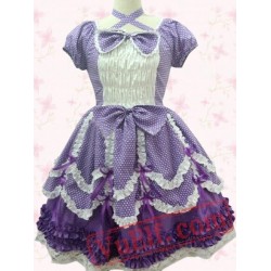 Cute Puff Sleeves Sweet Lolita Cosplay Dress