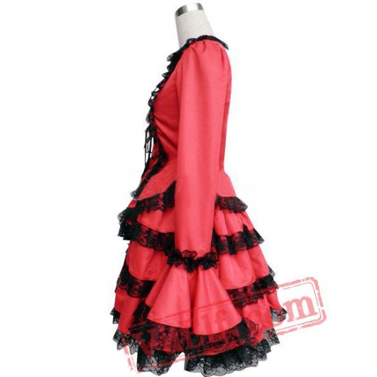 Long Sleeves Multi-Layer Cosplay Lolita Dress