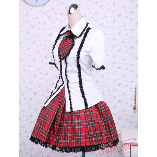 White Puff Short Sleeves Lolita Dress