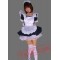 Sexy Mini Satin Black and White Cosplay Lolita Dress