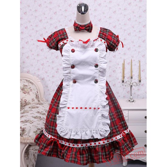 Short Sleeves Cotton Cosplay Lolita Dress