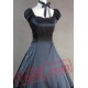 Black Gothic Lolita Cosplay Ball Gown Wedding Prom Dress