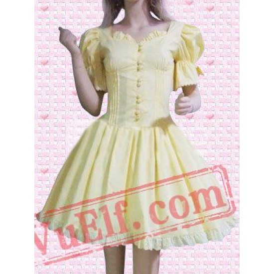 yellow lolita dress