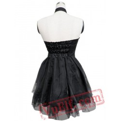 Sleeveless Bandage Halter Pleated Cosplay Lolita Dress