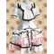 White Gothic Short Sleeves Lace Cotton Cosplay Lolita Dress