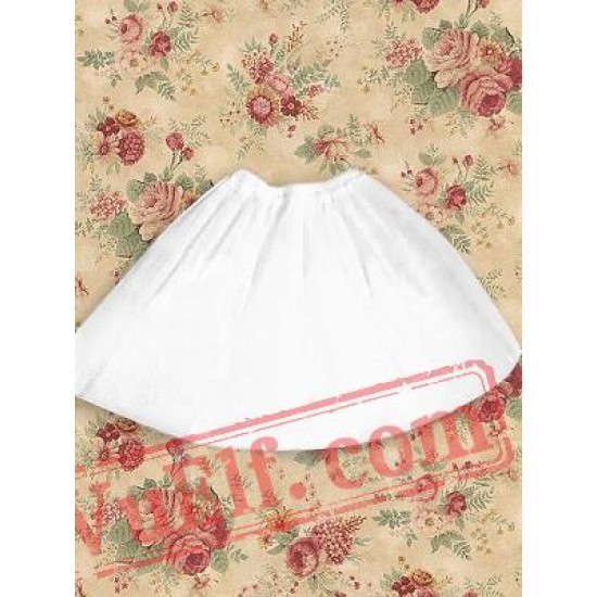 White Gothic Short Sleeves Lace Cotton Cosplay Lolita Dress