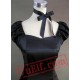 Black Gothic Lolita Cosplay Ball Gown Wedding Prom Dress