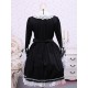 Cotton Black And White Lace Gothic Lolita Dress