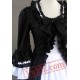 Black and White Long Sleeve Winter Victorian Gothic Wedding Dres Black and White Long Sleeve Winter Victorian Gothic Wedding Dres